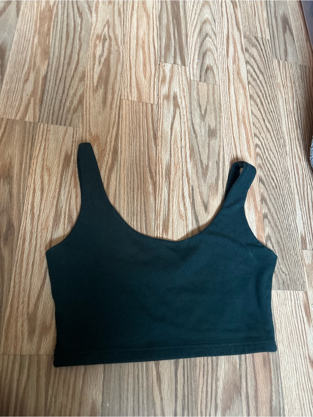 Brandy Melville green Scoop Neck Crop Tank
